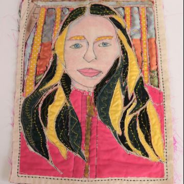 Hannah D portrait reverse applique